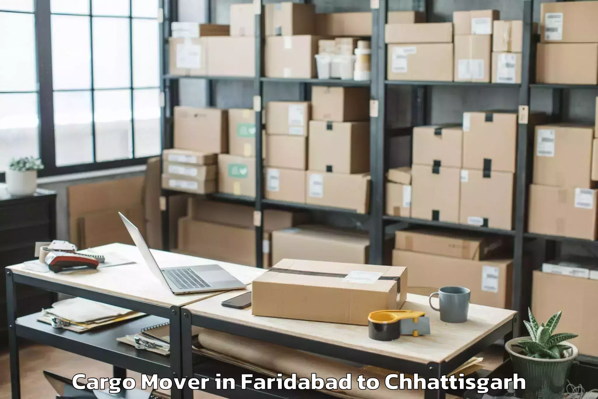 Faridabad to Kondagaon Cargo Mover Booking